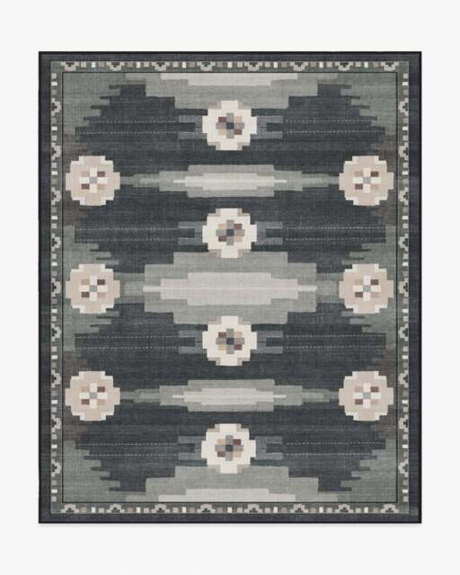 Annika Charcoal Rug - 245x305 - Machine Washable Area Rug - Kid & Pet Friendly - Indoor Rugs - Ruggable - image 1