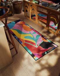 King's Road Multicolour Flatwoven Rug by RIXO Red - 120x185 - Machine Washable Area Rug - Kid & Pet Friendly - Indoor Rugs - Ruggable - thumbnail 2