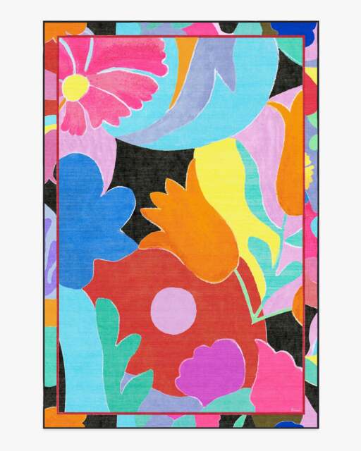 King's Road Multicolour Rug by RIXO Red - 185x275 - Machine Washable Area Rug - Kid & Pet Friendly - Indoor Rugs - Ruggable - image 1