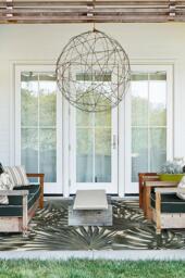 Tropical Green Outdoor Rug - 150x215 - Machine Washable Area Rug - Kid & Pet Friendly - Indoor Rugs - Ruggable - thumbnail 3