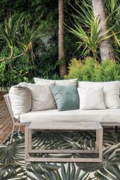 Tropical Green Outdoor Rug - 150x215 - Machine Washable Area Rug - Kid & Pet Friendly - Indoor Rugs - Ruggable - thumbnail 2