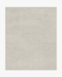 Bel Air Ivory Flatwoven Rug by The Hiltons - 245x305 - Machine Washable Area Rug - Kid & Pet Friendly - Indoor Rugs - Ruggable - thumbnail 1
