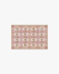 Quinnlyn Rose Multicolour Rug Pink - 60x90 - Machine Washable Area Rug - Kid & Pet Friendly - Indoor Rugs - Ruggable - thumbnail 1