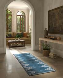 Sloane Blue Flatwoven Rug - 60x90 - Machine Washable Area Rug - Kid & Pet Friendly - Indoor Rugs - Ruggable - thumbnail 2