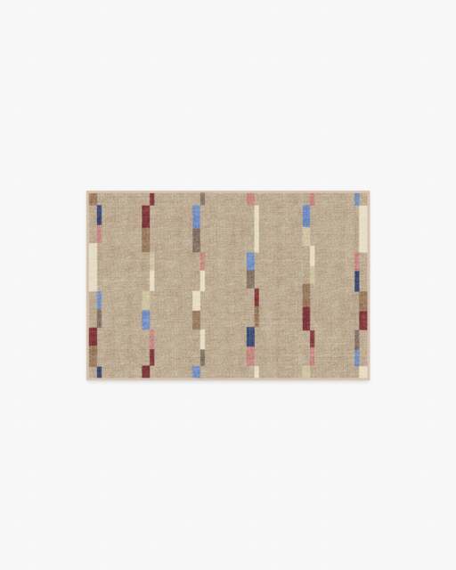 Rift Taupe Rug Beige - 60x90 - Machine Washable Area Rug - Kid & Pet Friendly - Indoor Rugs - Ruggable - image 1