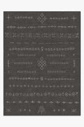 Astrid Soft Black Rug - 275x365 - Machine Washable Area Rug - Kid & Pet Friendly - Indoor Rugs - Ruggable