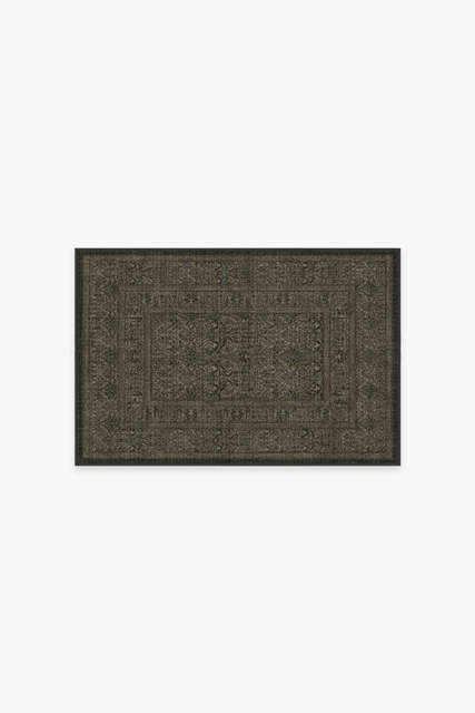 Bluebell Soft Black Flatwoven Rug by Morris & Co. - 60x90 - Machine Washable Area Rug - Kid & Pet Friendly - Indoor Rugs - Ruggable - image 1
