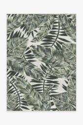 Filifera Palm Green Outdoor Rug - 150x215 - Machine Washable Area Rug - Kid & Pet Friendly - Outdoor Rugs - Ruggable - thumbnail 1