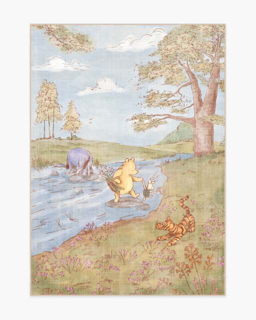 A Sunny Day Multicolour Rug Green - 150x215 - Machine Washable Area Rug - Kid & Pet Friendly - Indoor Rugs - Ruggable - image 1