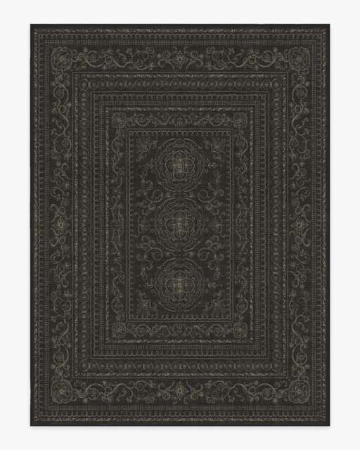 Gisele Soft Black Rug - 275x365 - Machine Washable Area Rug - Kid & Pet Friendly - Indoor Rugs - Ruggable - image 1