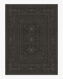 Gisele Soft Black Rug - 275x365 - Machine Washable Area Rug - Kid & Pet Friendly - Indoor Rugs - Ruggable - thumbnail 1