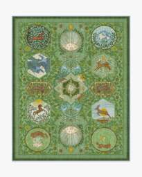 Woodland Wanderer Green Flatwoven Rug - 245x305 - Machine Washable Area Rug - Kid & Pet Friendly - Indoor Rugs - Ruggable