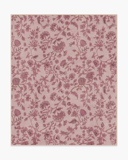 Brenna Natural & Blush Rug - 245x305 - Machine Washable Area Rug - Kid & Pet Friendly - Indoor Rugs - Ruggable - image 1