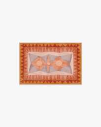 Hilma Sunset Flatwoven Rug by Justina Blakeney Orange - 60x90 - Machine Washable Area Rug - Kid & Pet Friendly - Indoor Rugs - Ruggable - thumbnail 1