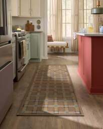 Maja Ochre Multicolour Rug Brown - 185x275 - Machine Washable Area Rug - Kid & Pet Friendly - Indoor Rugs - Ruggable - thumbnail 2