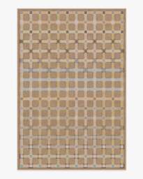 Maja Ochre Multicolour Rug Brown - 185x275 - Machine Washable Area Rug - Kid & Pet Friendly - Indoor Rugs - Ruggable - thumbnail 1