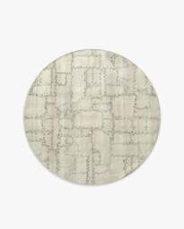 Aeren Natural Stone Rug - 185 Round - Machine Washable Area Rug - Kid & Pet Friendly - Indoor Rugs - Ruggable