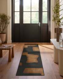 Impresa Charcoal & Taupe Flatwoven Rug - 60x90 - Machine Washable Area Rug - Kid & Pet Friendly - Indoor Rugs - Ruggable - thumbnail 2