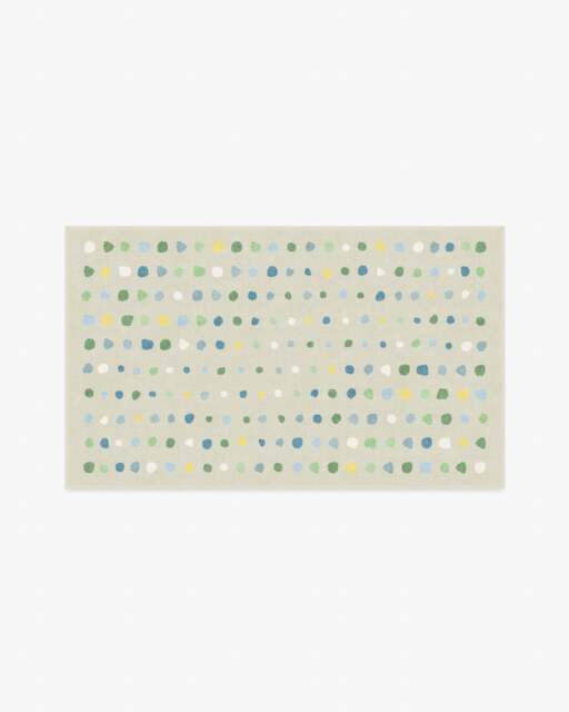Jelly Dot Neutral Rug - 90x150 - Machine Washable Area Rug - Kid & Pet Friendly - Indoor Rugs - Ruggable - image 1