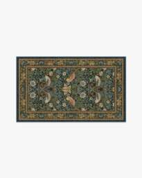 Strawberry Thief Indigo Rug by Morris & Co. - 60x90 - Machine Washable Area Rug - Kid & Pet Friendly - Indoor Rugs - Ruggable - thumbnail 2
