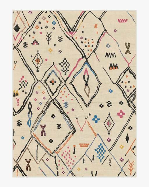 Pamir Ivory Multicolour Rug - 275x365 - Machine Washable Area Rug - Kid & Pet Friendly - Indoor Rugs - Ruggable - image 1