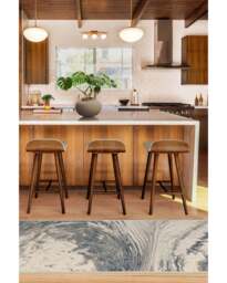 Malaspina Dusk Blue Flatwoven Rug - 305x425 - Machine Washable Area Rug - Kid & Pet Friendly - Indoor Rugs - Ruggable - thumbnail 2