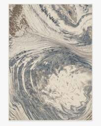 Malaspina Dusk Blue Flatwoven Rug - 305x425 - Machine Washable Area Rug - Kid & Pet Friendly - Indoor Rugs - Ruggable - thumbnail 1