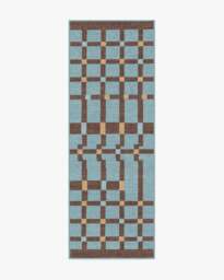 Nano Slate Blue Flatwoven Rug - 75x215 - Machine Washable Area Rug - Kid & Pet Friendly - Indoor Rugs - Ruggable - thumbnail 1