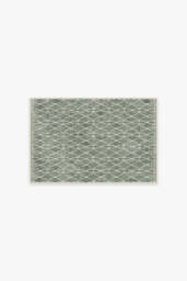 Groguâ¢ Trellis Sage Green Flatwoven Rug - 60x90 - Machine Washable Area Rug - Kid & Pet Friendly - Indoor Rugs - Ruggable - thumbnail 1