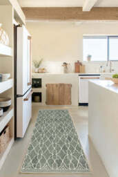 Groguâ¢ Trellis Sage Green Flatwoven Rug - 60x90 - Machine Washable Area Rug - Kid & Pet Friendly - Indoor Rugs - Ruggable - thumbnail 2