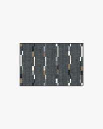 Rift Charcoal Flatwoven Rug - 60x90 - Machine Washable Area Rug - Kid & Pet Friendly - Indoor Rugs - Ruggable - thumbnail 1