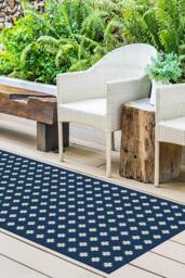 Adde Navy Outdoor Rug - 245x305 - Machine Washable Area Rug - Kid & Pet Friendly - Outdoor Rugs - Ruggable - thumbnail 2