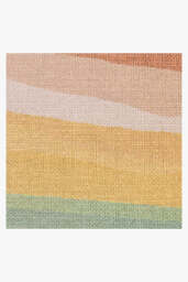 Watercolor Waves Copper Jade Outdoor Rug - 75x215 - Machine Washable Area Rug - Kid & Pet Friendly - Indoor Rugs - Ruggable - thumbnail 2
