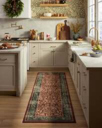 Acorn Amber Red Flatwoven Rug by Morris & Co. - 60x90 - Machine Washable Area Rug - Kid & Pet Friendly - Indoor Rugs - Ruggable - thumbnail 2