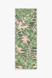 Filifera Palm Pink Outdoor Rug - 75x215 - Machine Washable Area Rug - Kid & Pet Friendly - Outdoor Rugs - Ruggable - thumbnail 1