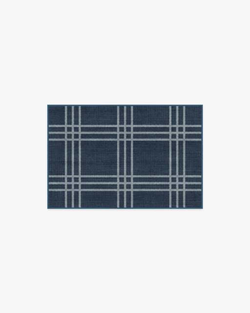 Pierre Navy Flatwoven Rug - 60x90 - Machine Washable Area Rug - Kid & Pet Friendly - Indoor Rugs - Ruggable - image 1