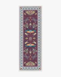 Flutterby Burgundy Rug by Iris Apfel - 75x215 - Machine Washable Area Rug - Kid & Pet Friendly - Indoor Rugs - Ruggable - thumbnail 1