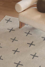 Crosby Birch & Charcoal Rug - 75x215 - Machine Washable Area Rug - Kid & Pet Friendly - Indoor Rugs - Ruggable - thumbnail 2