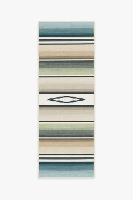 Falsa Stripes Sage Tufted Rug - 75x215 - Machine Washable Area Rug - Kid & Pet Friendly - Indoor Rugs - Ruggable - image 1