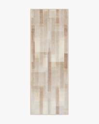 Solar Drift Neutral Rug - 75x215 - Machine Washable Area Rug - Kid & Pet Friendly - Indoor Rugs - Ruggable - thumbnail 1