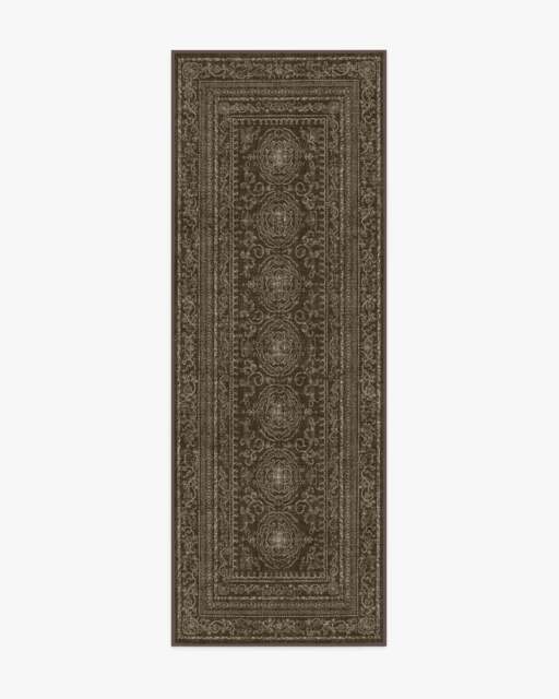 Gisele Dark Wood Rug Brown - 75x215 - Machine Washable Area Rug - Kid & Pet Friendly - Indoor Rugs - Ruggable - image 1