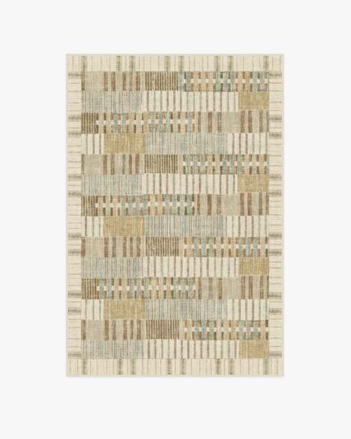 Selene Neutral Multicolour Flatwoven Rug by Architectural Digest - 120x185 - Machine Washable Area Rug - Kid & Pet Friendly - Indoor Rugs - Ruggable - image 1