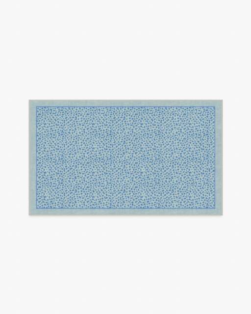 Teeny Terrazzo Blue Rug - 90x150 - Machine Washable Area Rug - Kid & Pet Friendly - Indoor Rugs - Ruggable - image 1