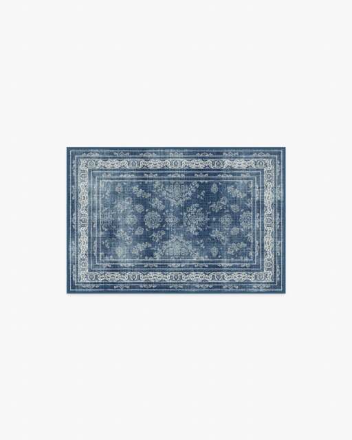 Maelyn Midnight Blue Flatwoven Rug - 60x90 - Machine Washable Area Rug - Kid & Pet Friendly - Indoor Rugs - Ruggable - image 1