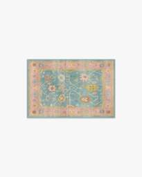 Jemima Multicolour Flatwoven Rug Blue - 60x90 - Machine Washable Area Rug - Kid & Pet Friendly - Indoor Rugs - Ruggable - thumbnail 1