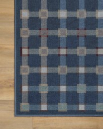Maja Navy Multicolour Flatwoven Rug - 60x90 - Machine Washable Area Rug - Kid & Pet Friendly - Indoor Rugs - Ruggable - thumbnail 2