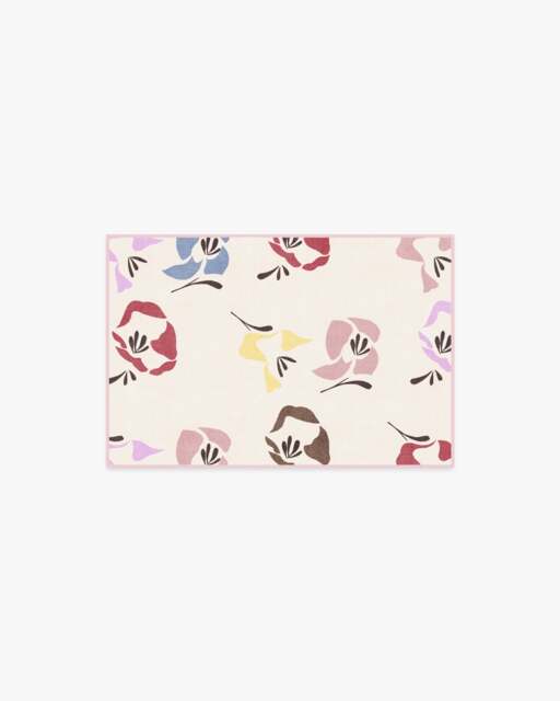 Helakka Cream Multicolour Flatwoven Rug by Marimekko Pink - 60x90 - Machine Washable Area Rug - Kid & Pet Friendly - Indoor Rugs - Ruggable - image 1
