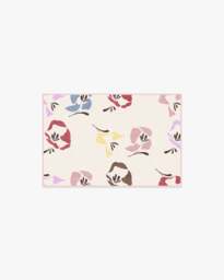 Helakka Cream Multicolour Flatwoven Rug by Marimekko Pink - 60x90 - Machine Washable Area Rug - Kid & Pet Friendly - Indoor Rugs - Ruggable - thumbnail 1