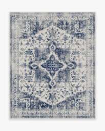 Kira Delft Blue Flatwoven Rug - 245x305 - Machine Washable Area Rug - Kid & Pet Friendly - Indoor Rugs - Ruggable