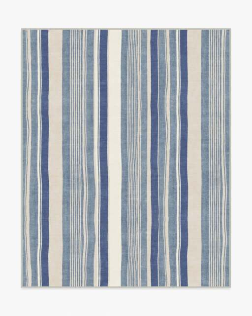 Naia Slate Blue Rug - 245x305 - Machine Washable Area Rug - Kid & Pet Friendly - Indoor Rugs - Ruggable - image 1